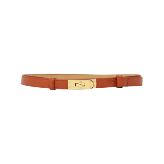 Women's Capri Convertible Burnt Orange Italian Leather Belt