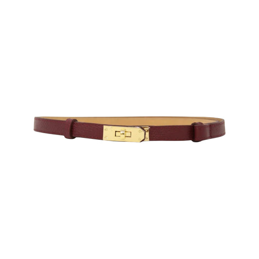 Women's Capri Convertible Burgundy Italian Leather Belt