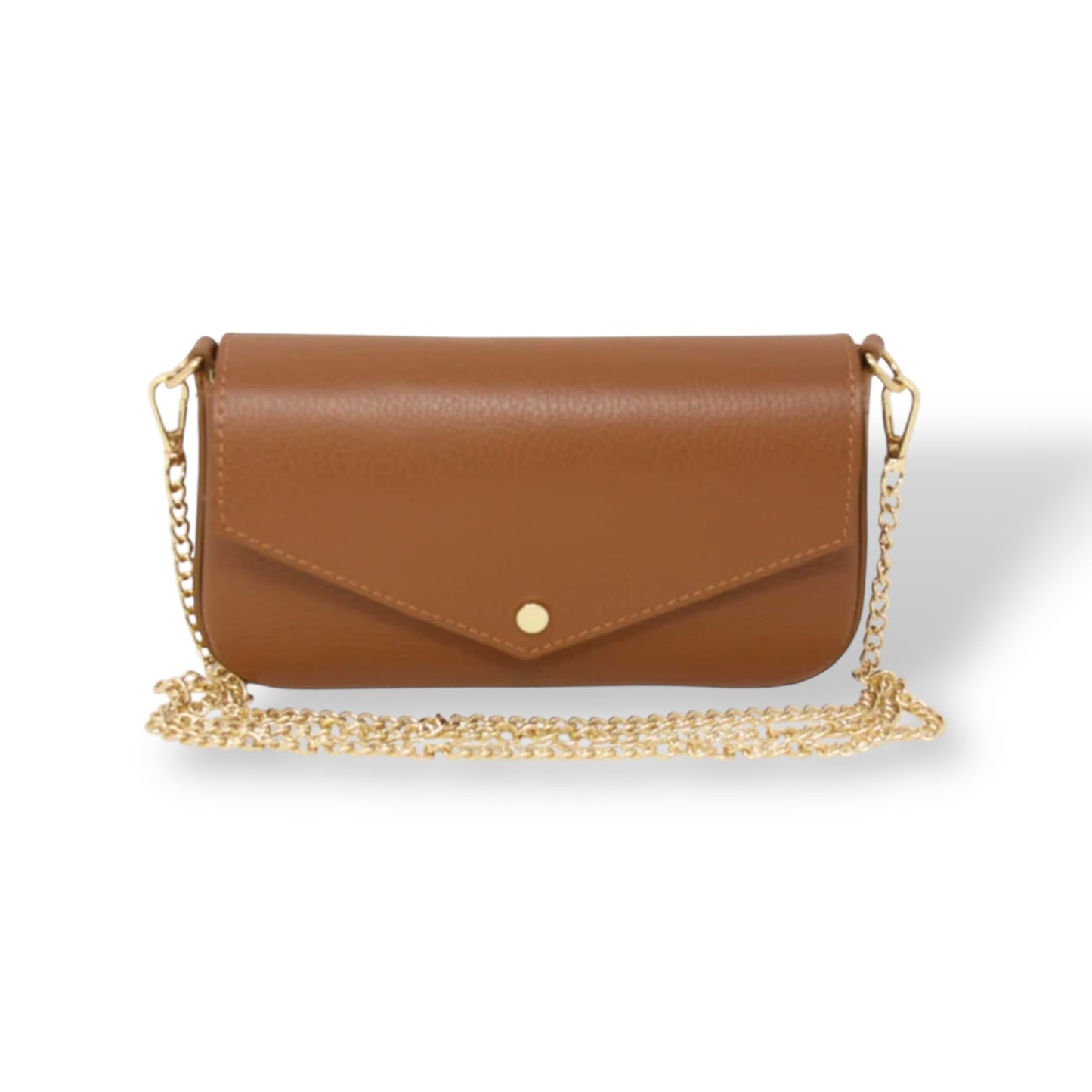 Women's Italian Leather Busta Classica Camel Handbag