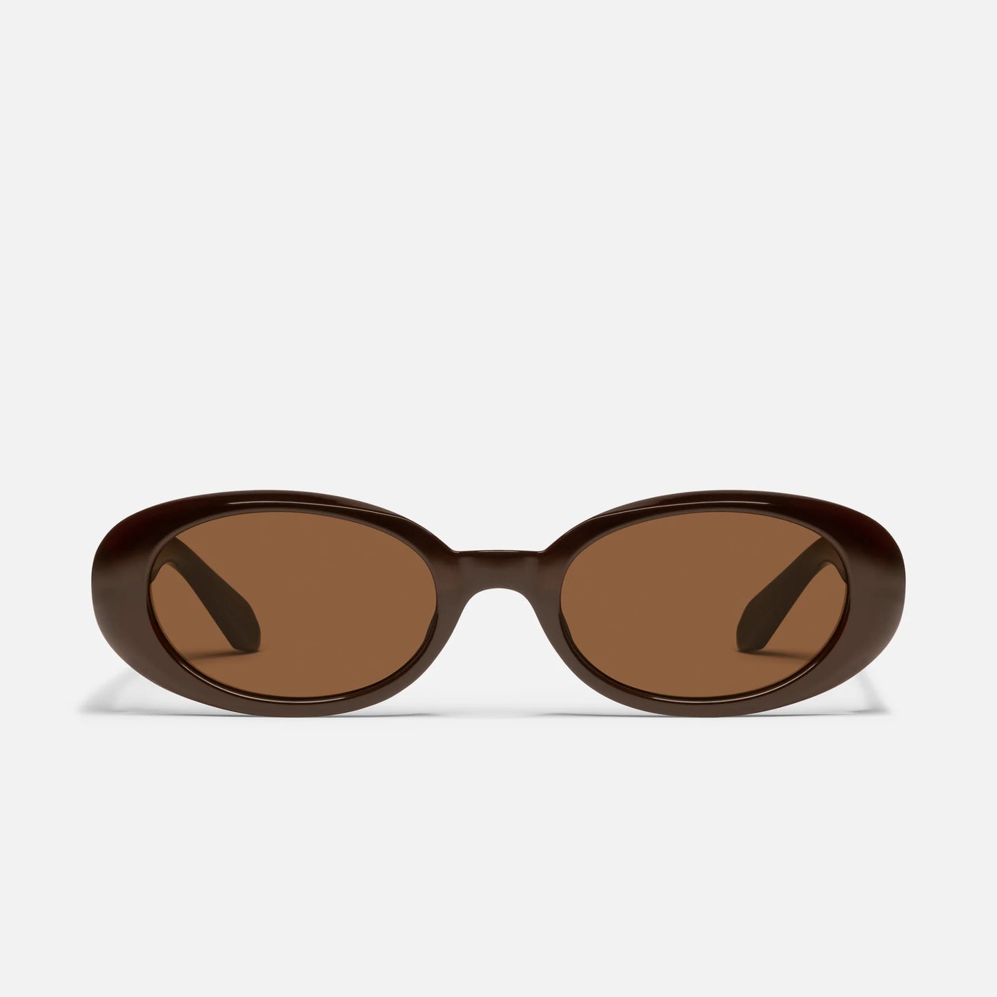 Quay - Felt Cute Chocolate Frame and Brown Lens Sunglasses