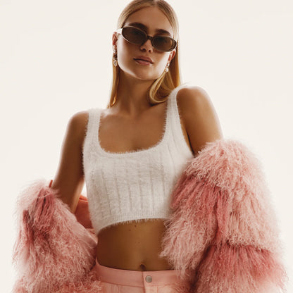 Quay - Felt Cute Chocolate Frame and Brown Lens Sunglasses