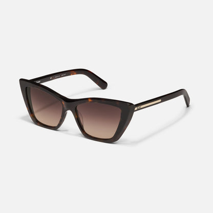 Set in Stone Dark Tortoise Frame and Dark Fawn Lens Sunglasses