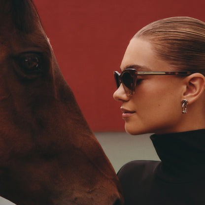Set in Stone Dark Tortoise Frame and Dark Fawn Lens Sunglasses