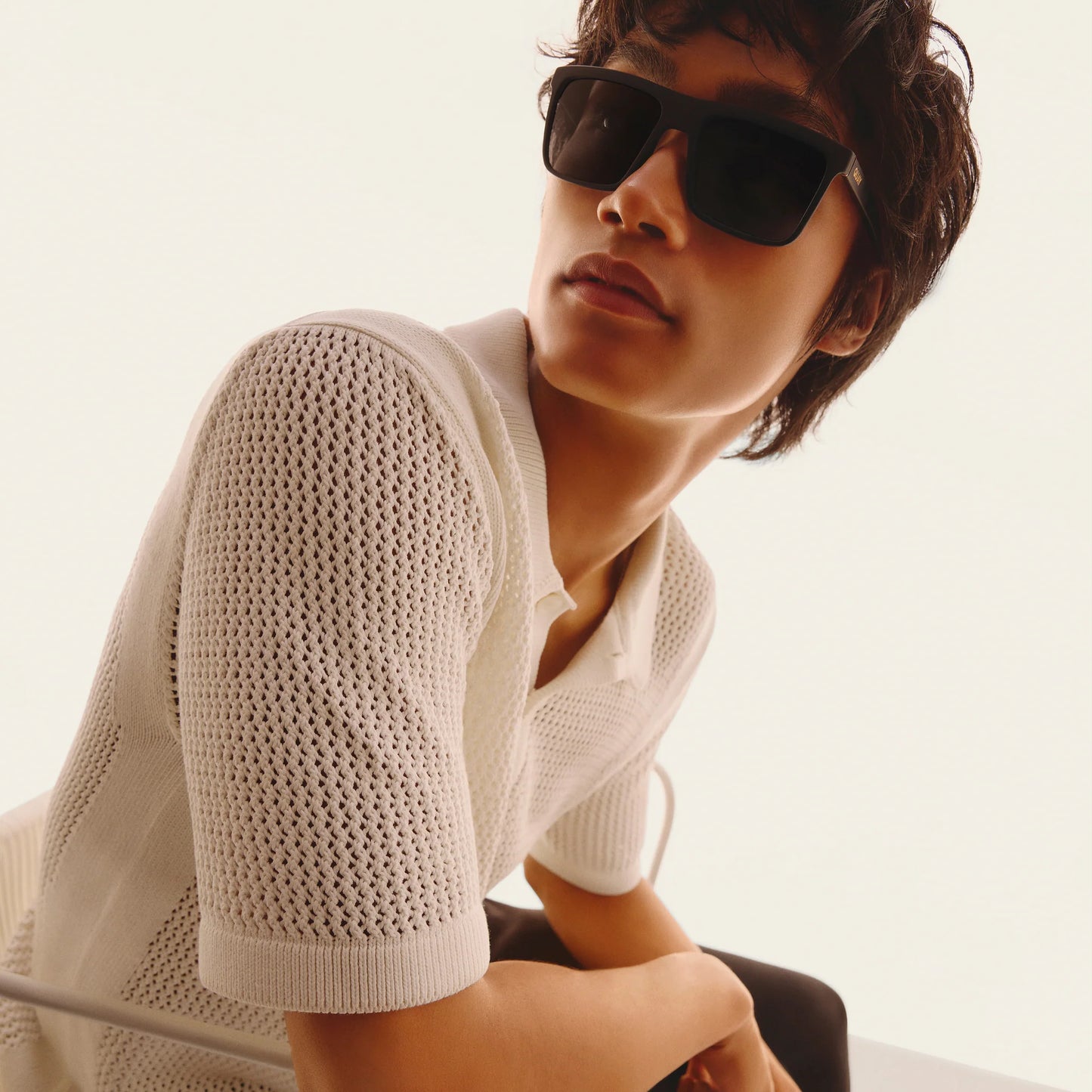 Quay - Let It Run Matte Black Frame Smoke Polarized Lens Sunglasses