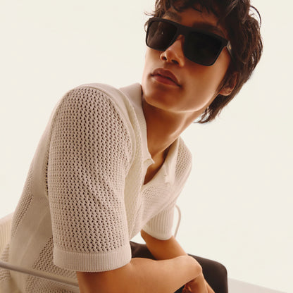 Quay - Let It Run Matte Black Frame Smoke Polarized Lens Sunglasses