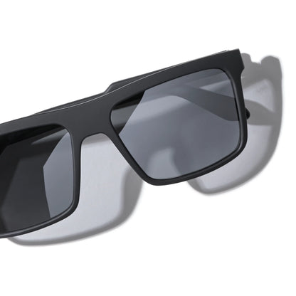 Quay - Let It Run Matte Black Frame Smoke Polarized Lens Sunglasses
