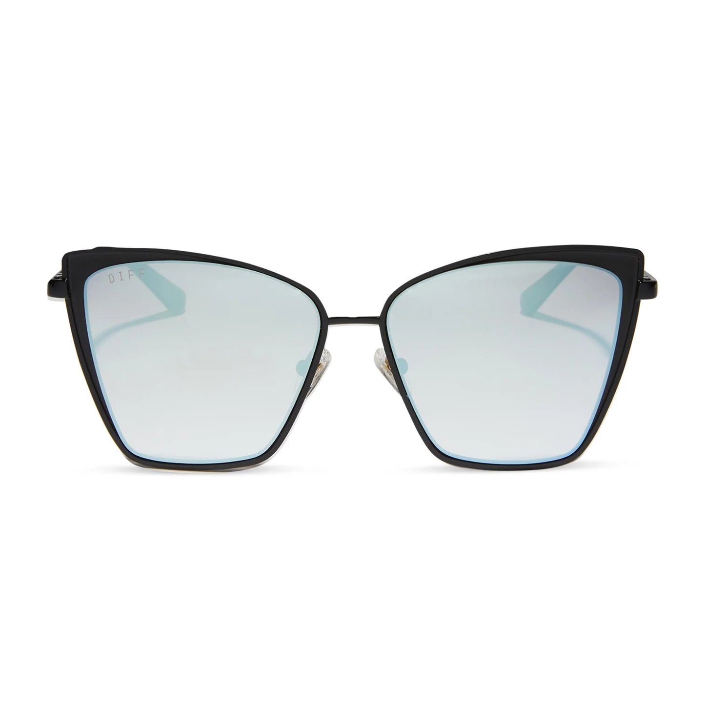 Becky Black with Flash Grey Gradient Sunglasses