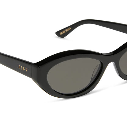Diff Eyewear Dolce Bella Black Frame with Grey Lens Sunglasses