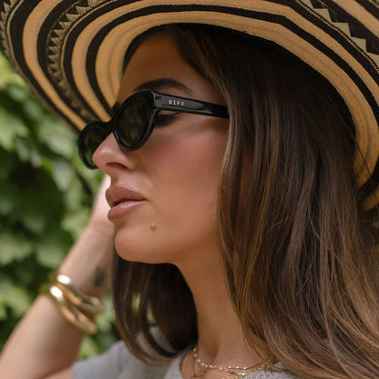 Diff Eyewear Dolce Bella Black Frame with Grey Lens Sunglasses