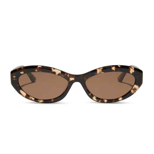 Diff Eyewear Dolce Bella Espresso Tortoise Frame with Brown Lens Sunglasses