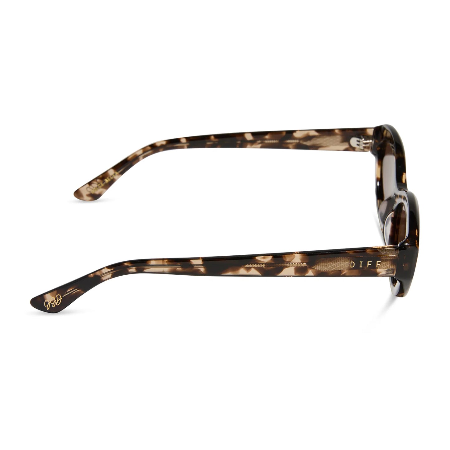 Diff Eyewear Dolce Bella Espresso Tortoise Frame with Brown Lens Sunglasses