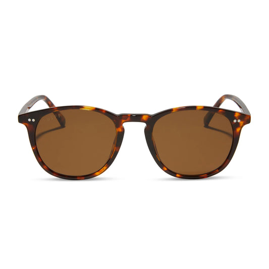 Diff Eyewear Jaxson XL Rich Tortoise Sunglasses