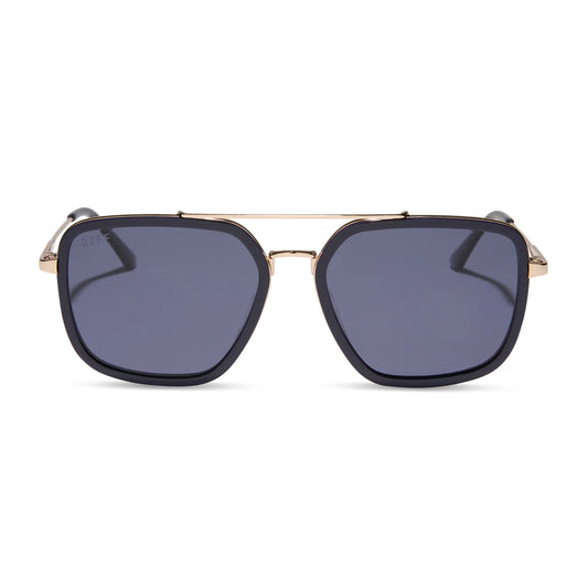 Jordan Gold Royal Temple Frame with Midnight Polarized Lens Sunglasses