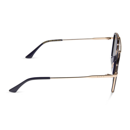 Jordan Gold Royal Temple Frame with Midnight Polarized Lens Sunglasses
