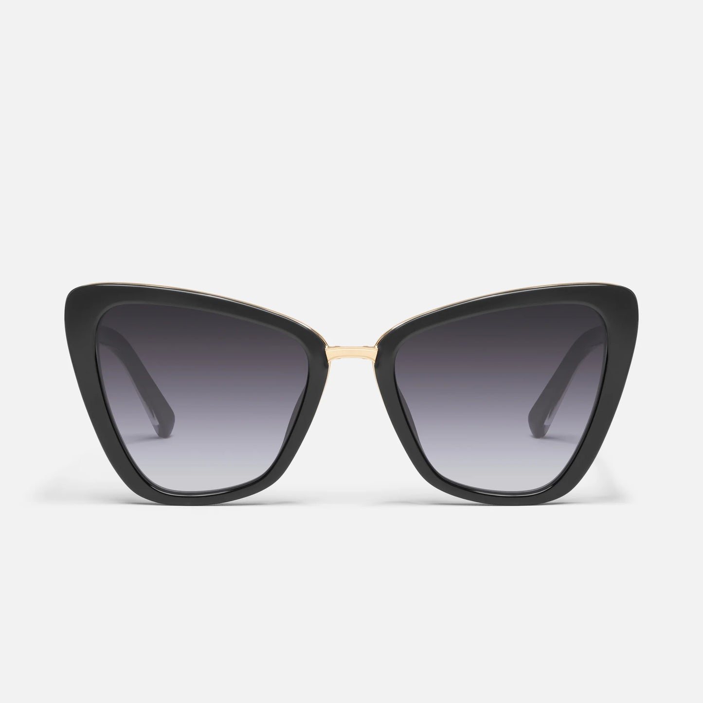 All Talk Black Frame and Smoke Lens Sunglasses