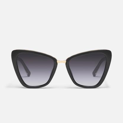 All Talk Black Frame and Smoke Lens Sunglasses