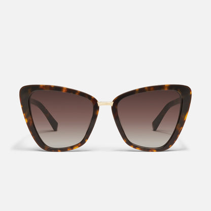 All Talk Brown Tort Frame and Brown Lens Sunglasses