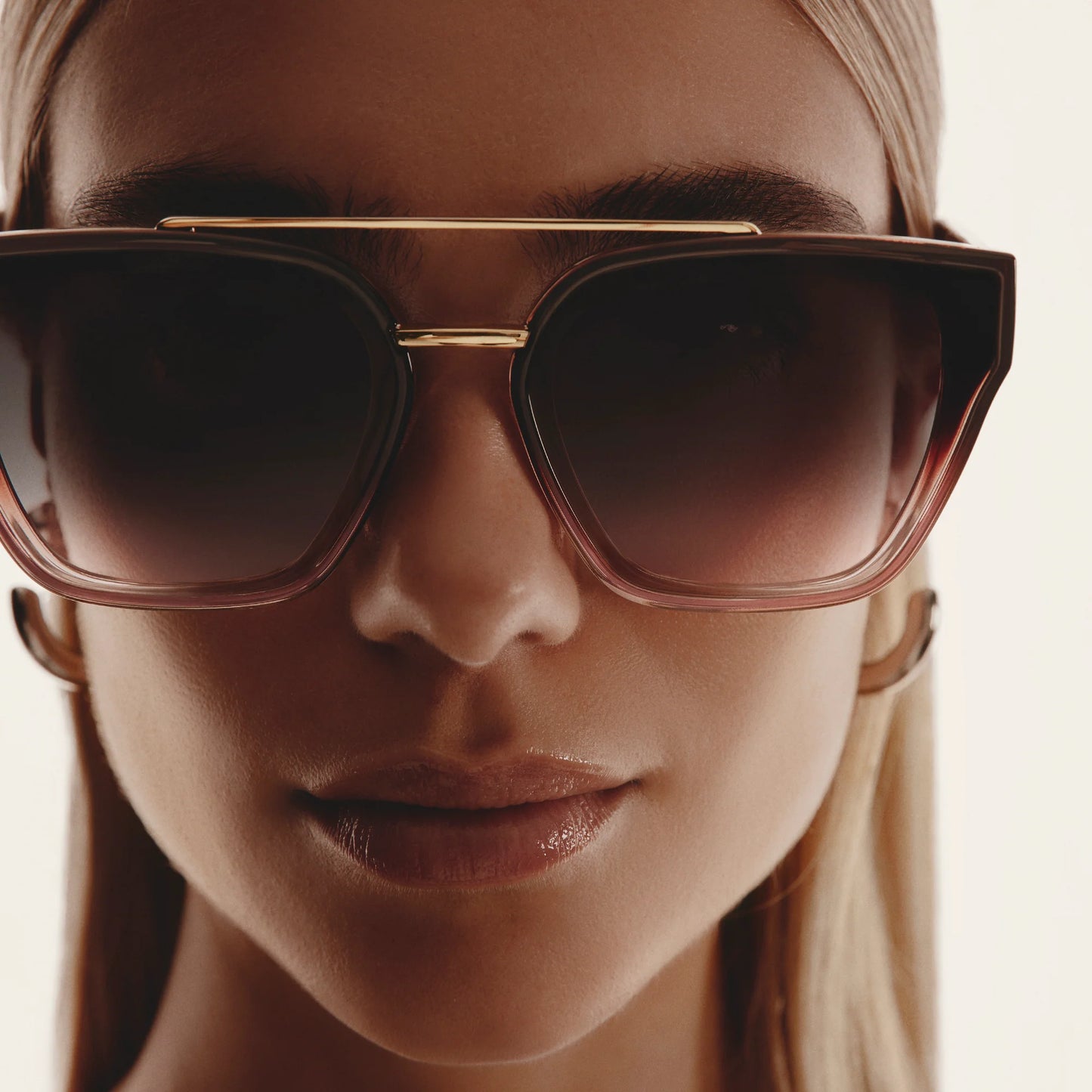 Sweet Talker Chocolate Peony Frame and Brown Lens Sunglasses