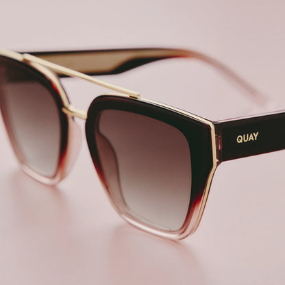 Sweet Talker Chocolate Peony Frame and Brown Lens Sunglasses