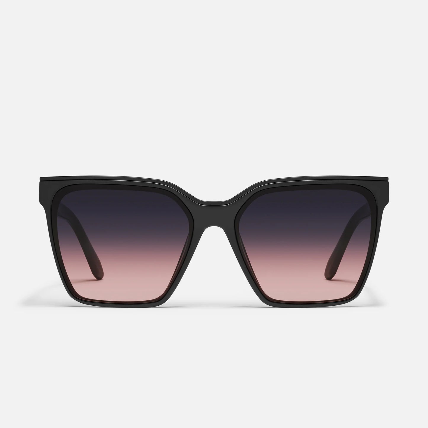 Level Up Black Frame and Plum Lens Sunglasses