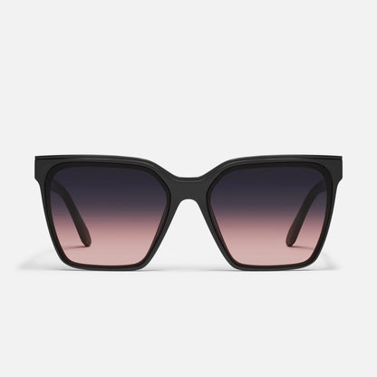 Level Up Black Frame and Plum Lens Sunglasses