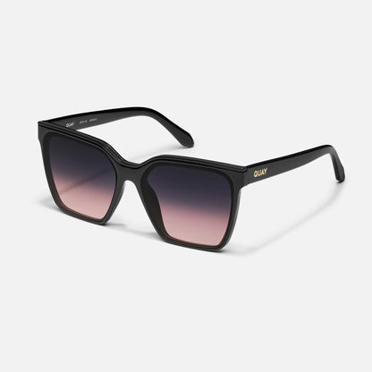 Level Up Black Frame and Plum Lens Sunglasses