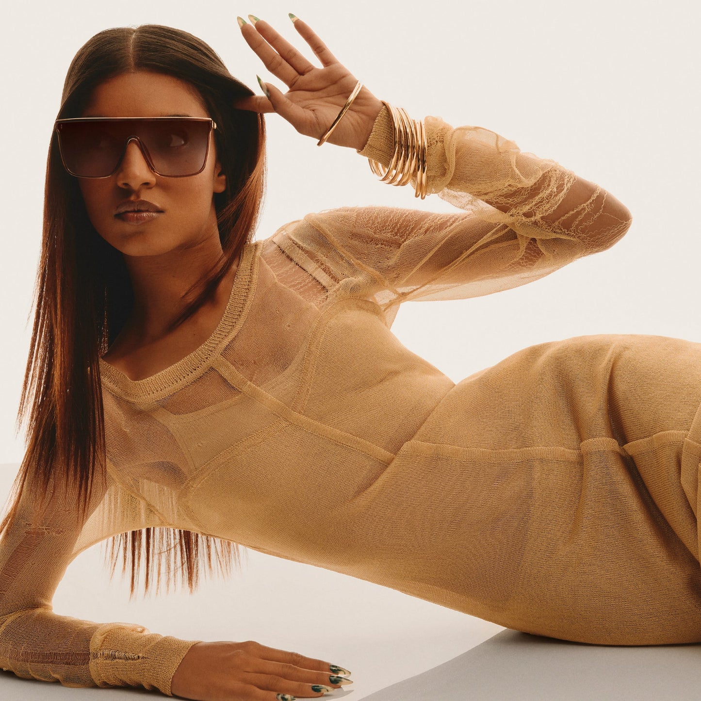 Nightfall Remixed Doe Frame and Brown Fawn Lens Sunglasses