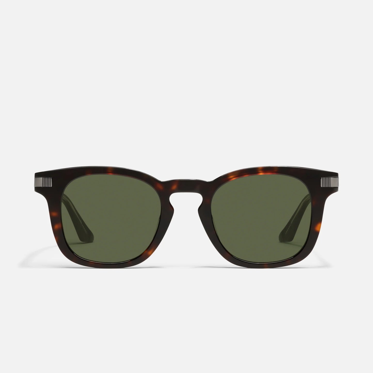 The Weekender Dark Tortoise Frame with Green Lens Sunglasses