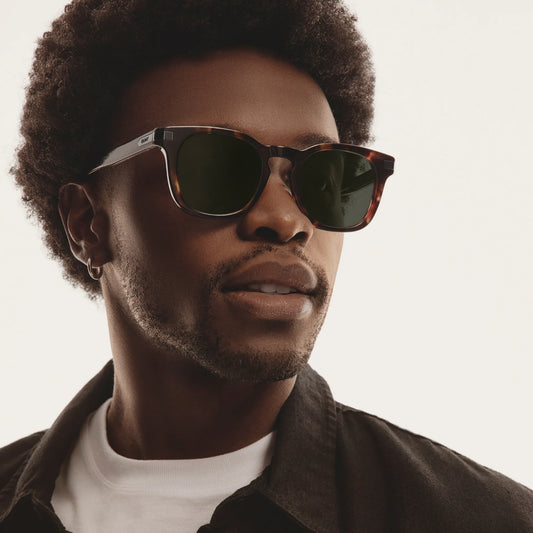 Quay - The Weekender Dark Tortoise Frame with Green Lens Sunglasses