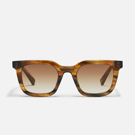 Quay - Game Over Coffee Swirl Frame Sepia Lens Sunglasses