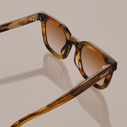 Game Over Coffee Swirl Frame Sepia Lens Sunglasses