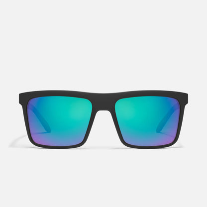 Quay - Let It Run Matte Black Frame Navy Polarized Lens Sunglasses