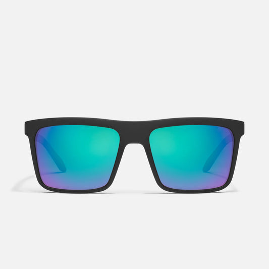 Quay - Let It Run Matte Black Frame Navy Polarized Lens Sunglasses