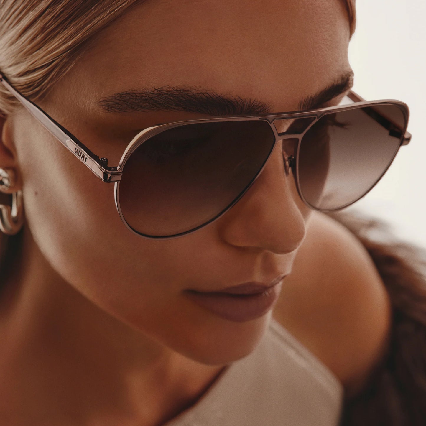 Open Tab Chocolate Frame and Brown Fawn Lens Sunglasses