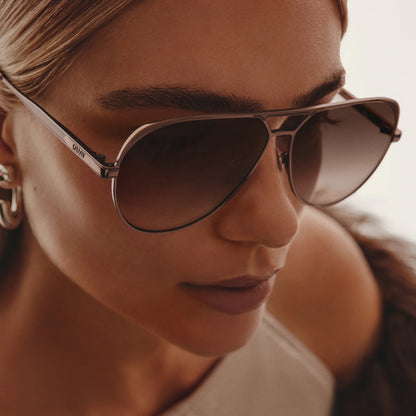 Open Tab Chocolate Frame and Brown Fawn Lens Sunglasses