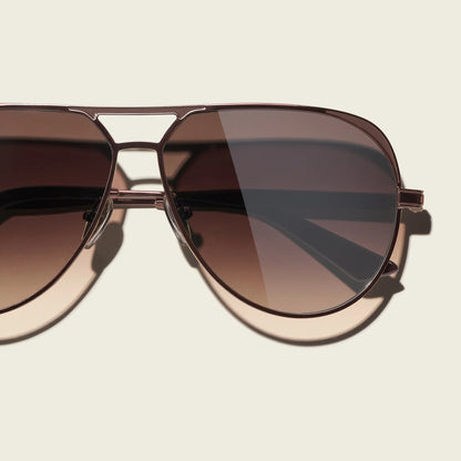 Open Tab Chocolate Frame and Brown Fawn Lens Sunglasses