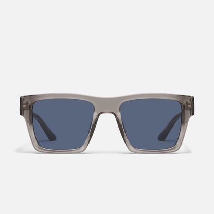 Fast Lane Gray Frame with Navy Mirror Polarized Lens Sunglasses