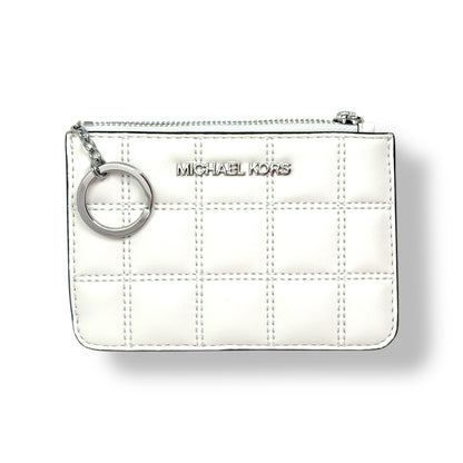 Michael Kors White Jet Set Travel Small Coin Pouch