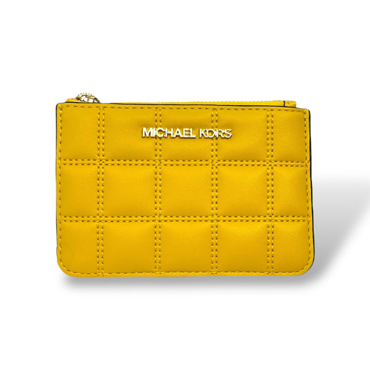 Michael Kors Yellow Jet Set Travel Small Coin Pouch