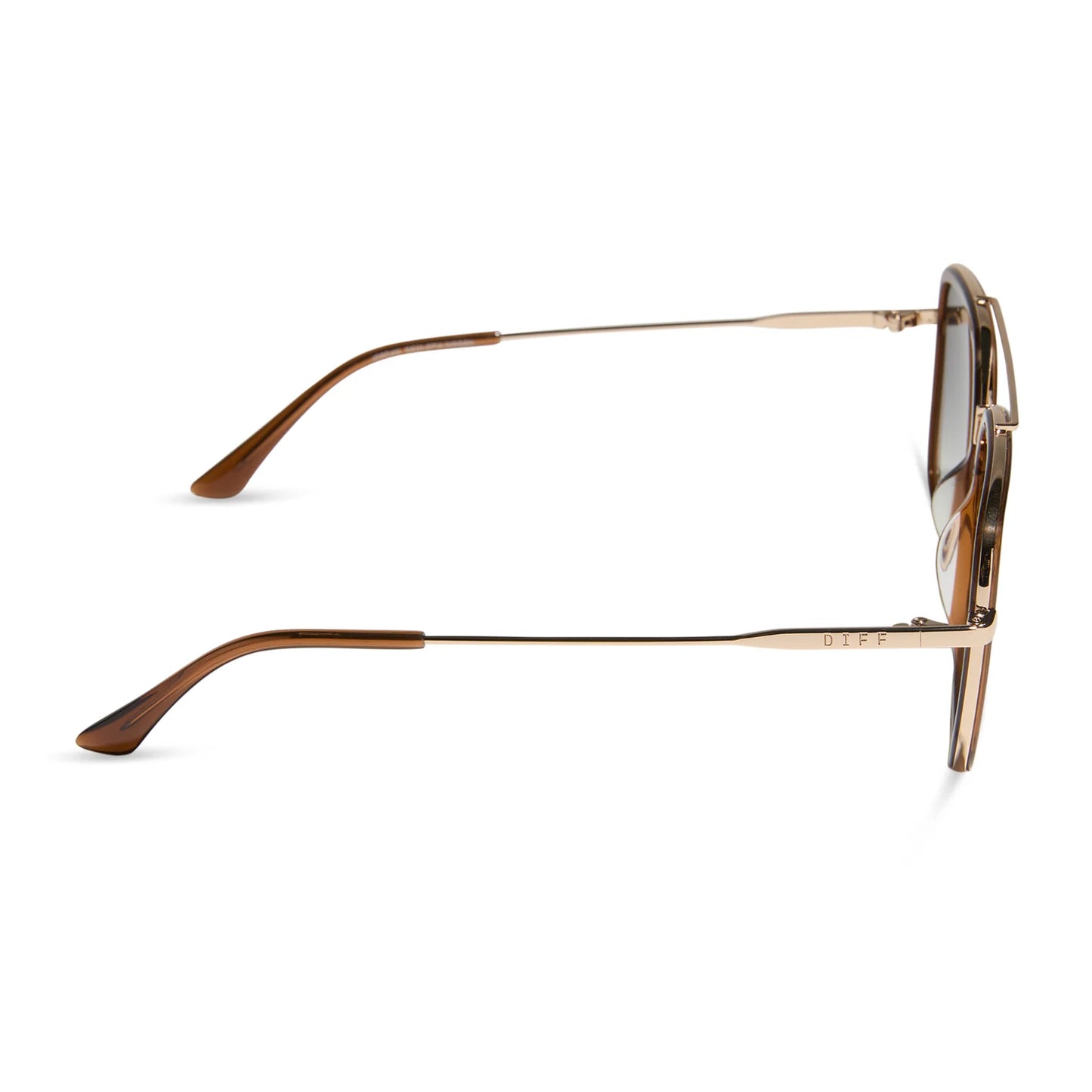 Jordan Whiskey Gold Grey Gradient Lens Sunglasses