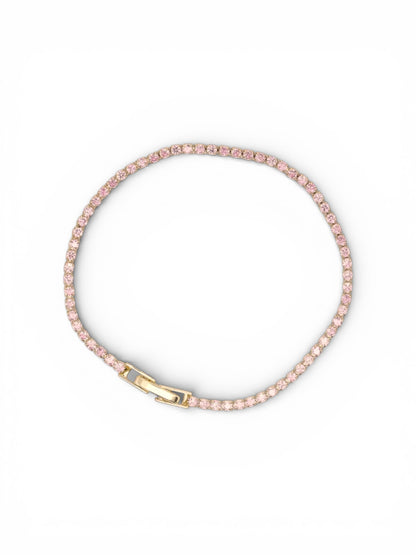 Light Pink CZ Classic Tennis Bracelets