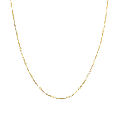 18K Gold Dainty Reflective Choker