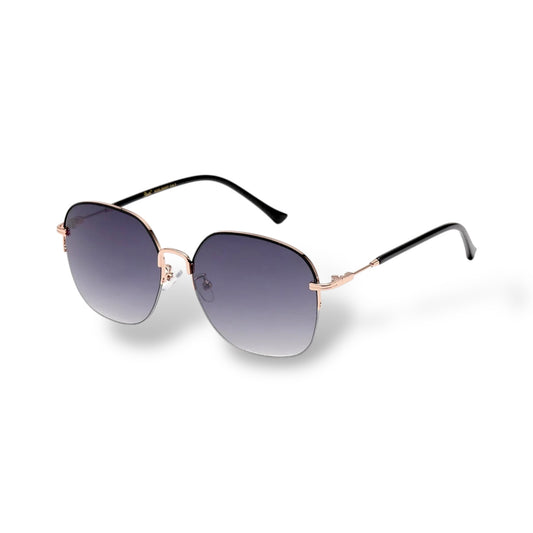 Sunglasses with a gradient lens on a white background