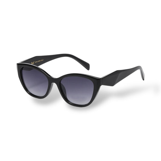 Black sunglasses with a white background