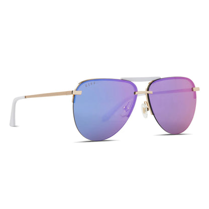 Tahoe - Gold Purple Mirror Sunglasses