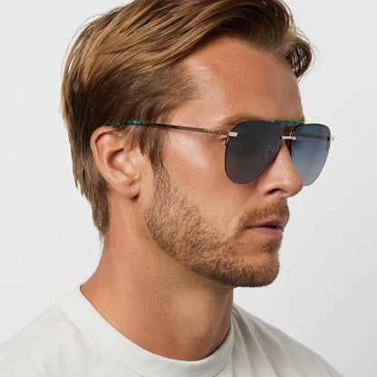 Tahoe - Gold Grey Gradient Polarized Sunglasses
