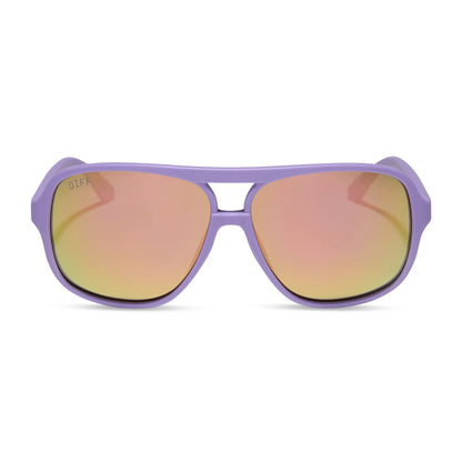 Hangtime - Matte Lavender Sherbet Mirror Polarized Sunglasses