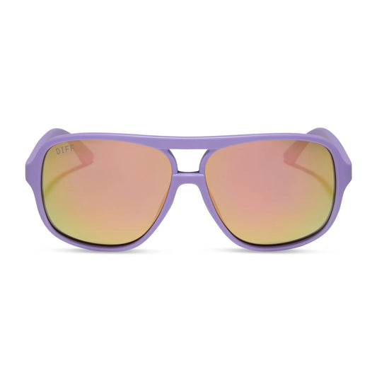 Hangtime - Matte Lavender Sherbet Mirror Polarized Sunglasses