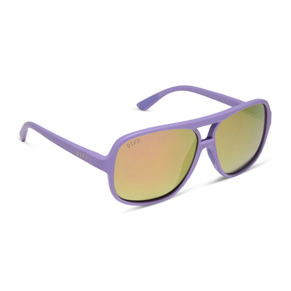 Hangtime - Matte Lavender Sherbet Mirror Polarized Sunglasses