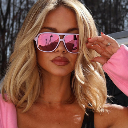 Hangtime - Matte Lavender Sherbet Mirror Polarized Sunglasses